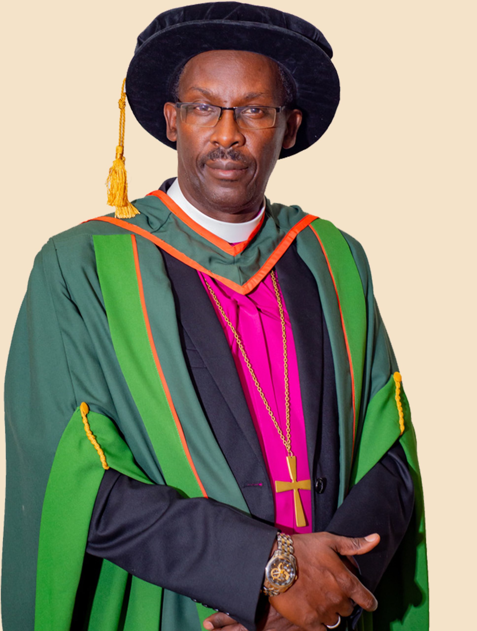 Rt. Rev. Assoc. Prof. Fred Sheldon Mwesigwa (PhD) - Assoc. Prof. of Religious Education and Chancellor