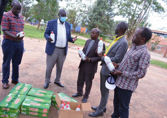 Bishop Stuart University and Mother & Child Mobile Clinic Mbarara donate