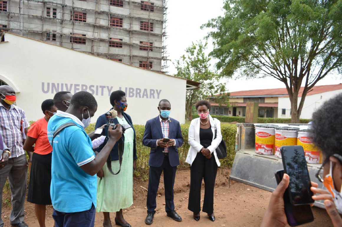 Handover of paint donation from Sadolin Paints to Bishop Stuart University