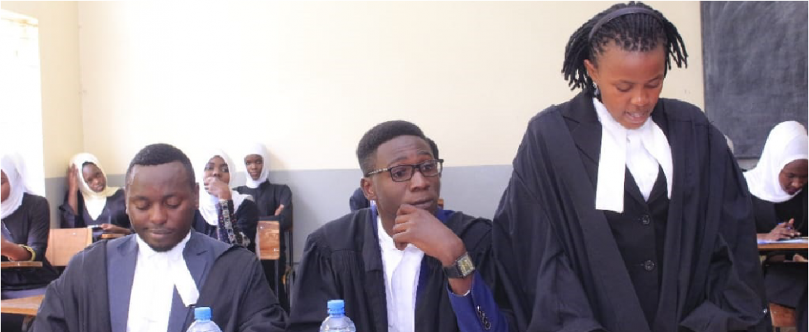 Law students representing BSU at the 6th Annual National Inter University Constitutional Law Moot Competitions