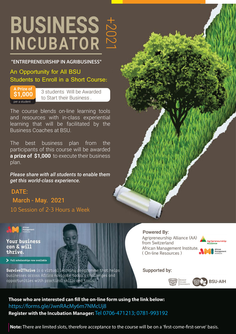 Call for applications: Entrepreneurship in Agribusiness course for all students