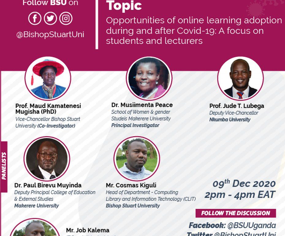 Webinar on opportunities of online learning adoption during and after Covid-19: A focus on students and lecturers
