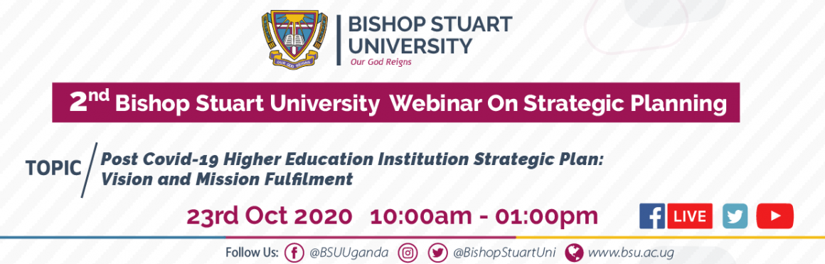 Second Bishop Stuart University webinar on strategic planning