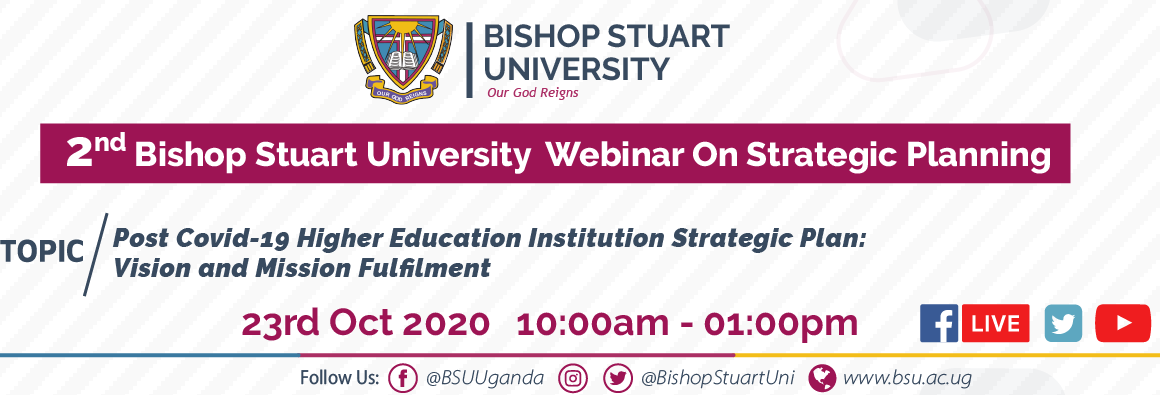 Second Bishop Stuart University webinar on strategic planning