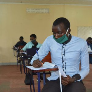 Student doing Law Pre-Entry exam-2020