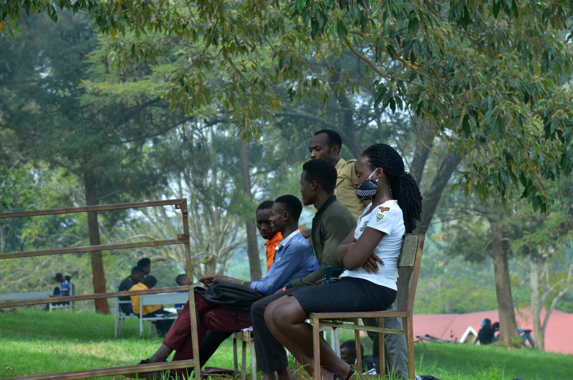 Students in a discussion group