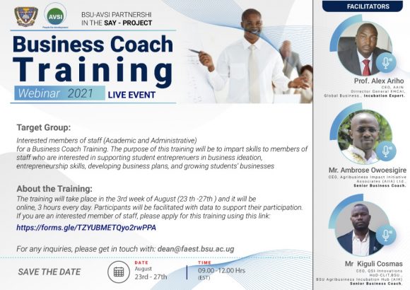 Business Coach Training (ToT) - BSU Staff