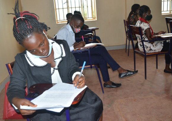 LLB applicant doing her Pre-Entry examination _ 11th Oct 2021