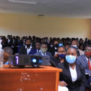 BSU Law students in a public lecture at the Faculty of Law 2020