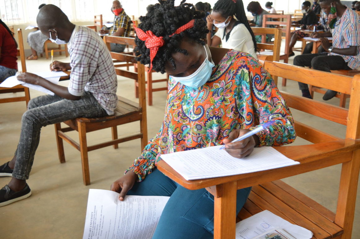Student sitting for end of semester 2 exams AY 2019/2020