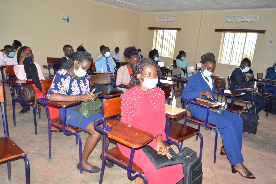 LLB applicants ready for their pre-entry exams at the faculty of law BSU