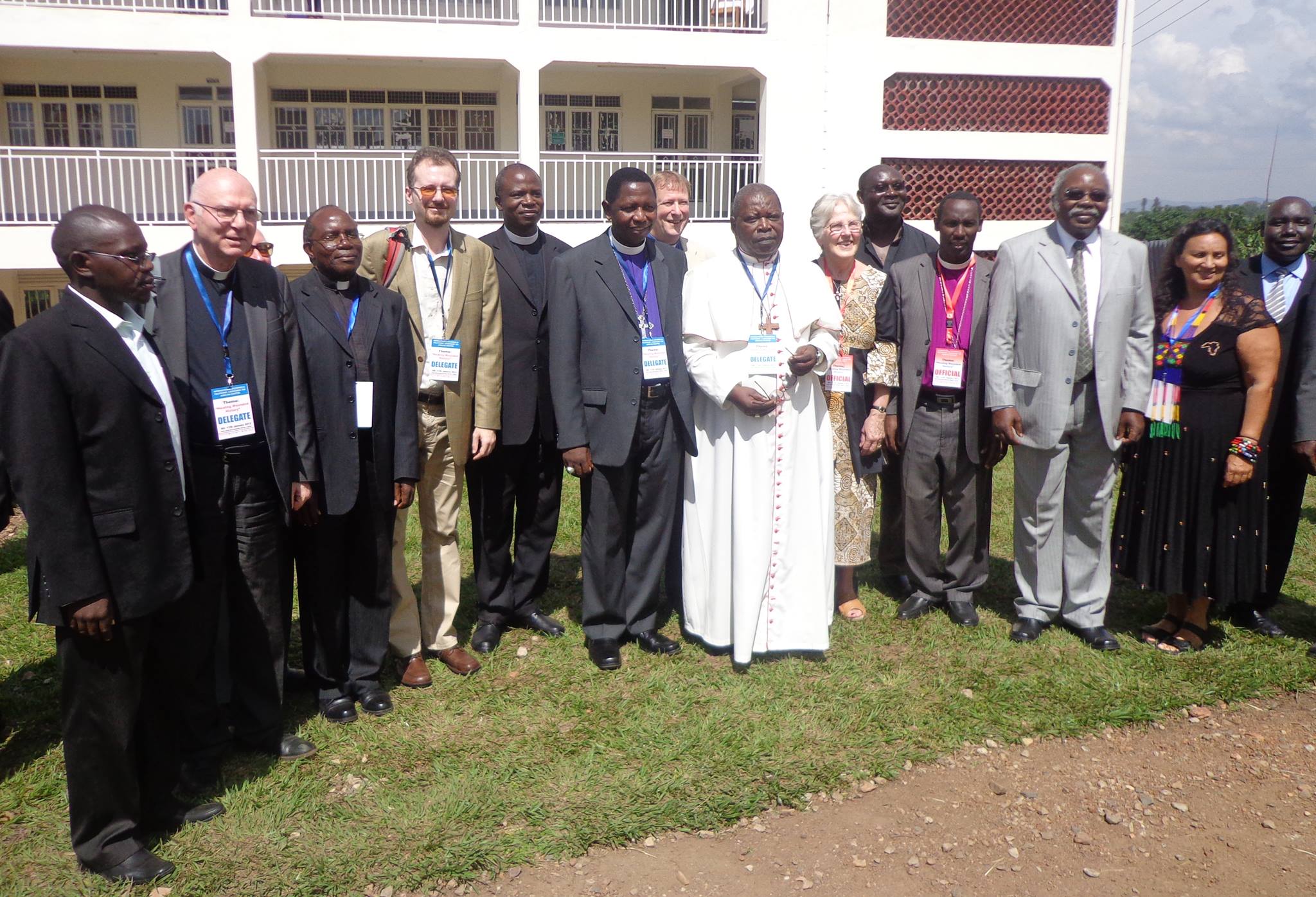 A group photo of the first Iinternational Ecumenical Fellowship conference attendees at Bishop Stuart University