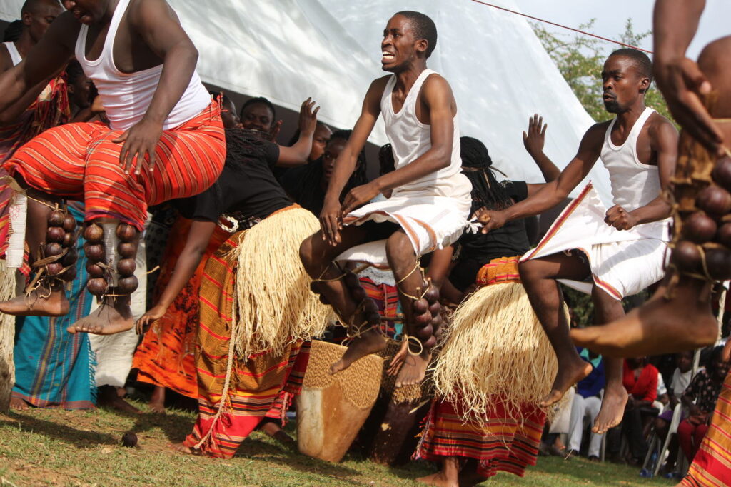 Students performing at traditional dance during the 3rd BSU Week