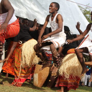 Students performing at traditional dance during the 3rd BSU Week