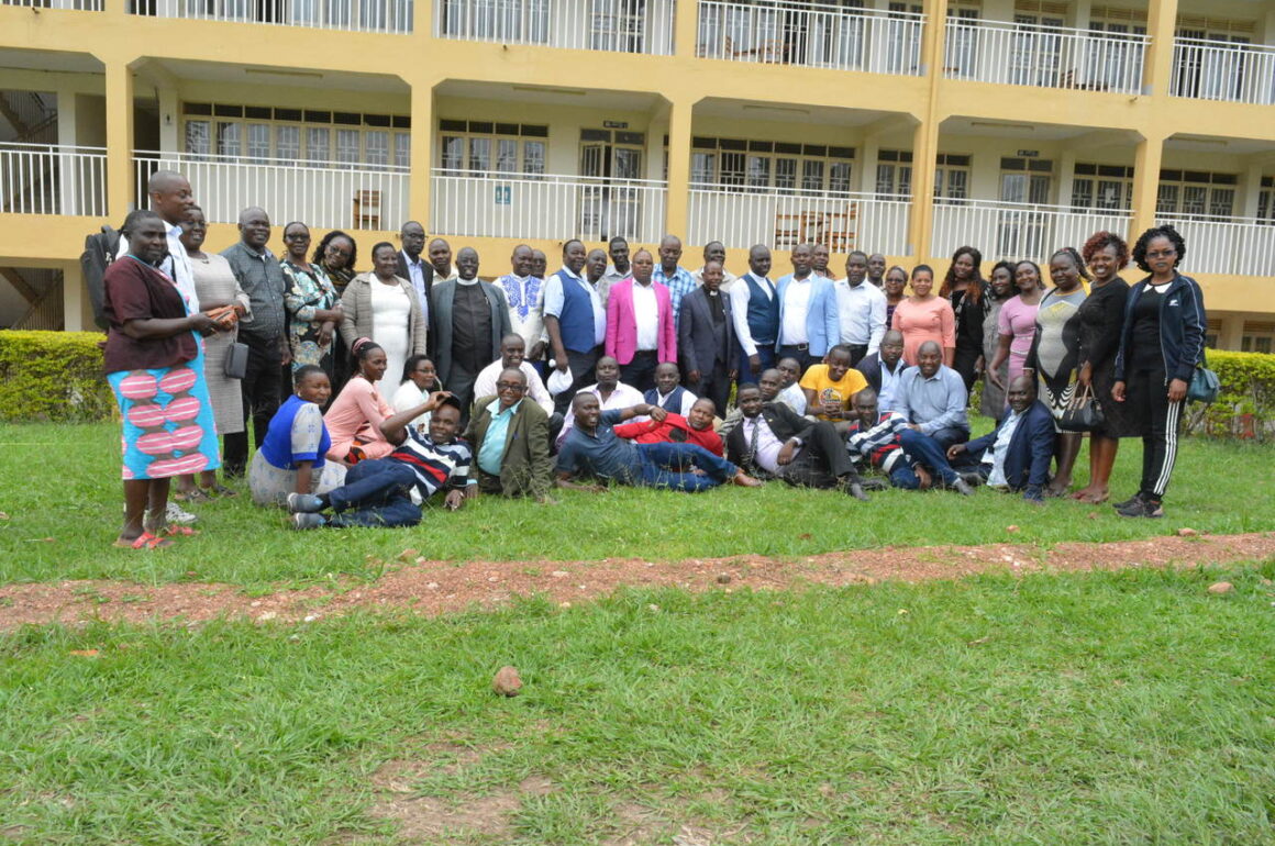 A group photo of some of the University administrators and the team from Kirinyaga Diocese, Central Kenya