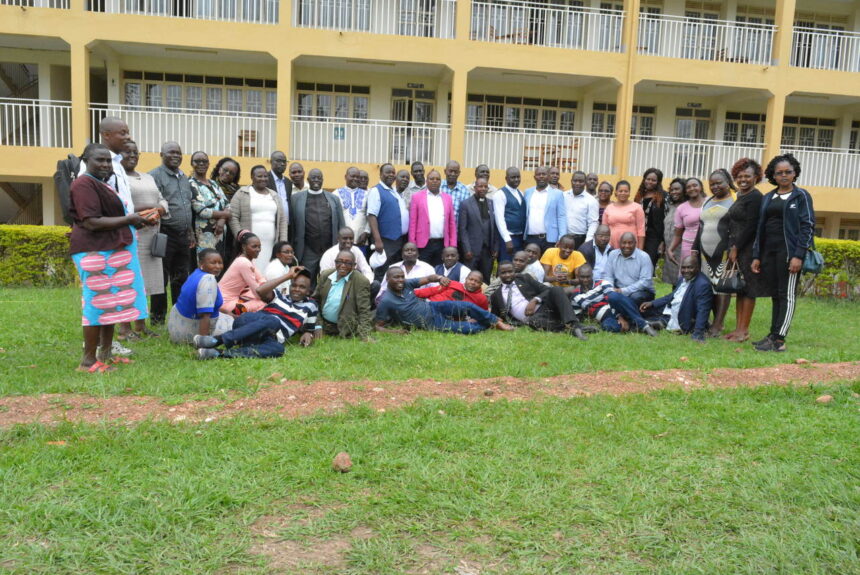 A group photo of some of the University administrators and the team from Kirinyaga Diocese, Central Kenya