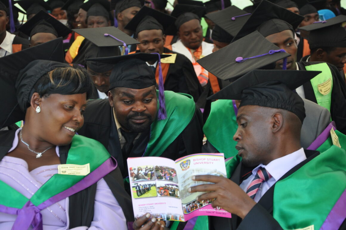 MA graduates during the 10th Graduation Ceremony of Bishop Stuart University 9th October 2014 MA graduates during the 10th Graduation Ceremony of Bishop Stuart University 9th October 2014