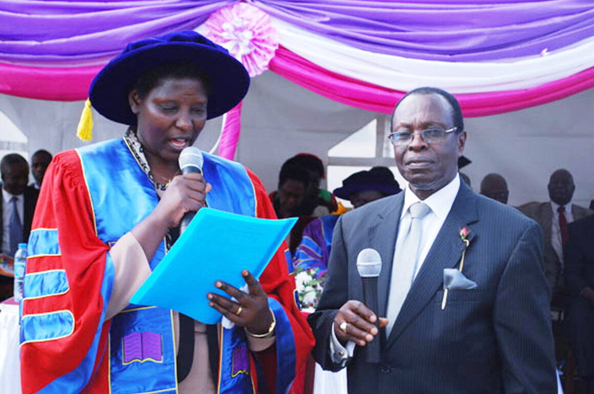 Associate Prof. Maud Kamatenesi Mugisha being sworn in as Vice Chancellor- June 6, 2014 Associate Prof. Maud Kamatenesi Mugisha being sworn in as Vice Chancellor- June 6, 2014
