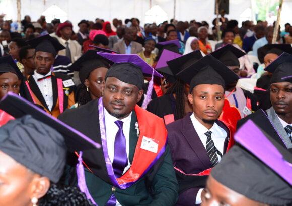 A section of the 1st cohort of Bachelor of Journalism graduates-18th Graduation