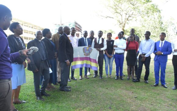 Two BSU Students flagged off for the 9th Mashujaa Open Debate Competition