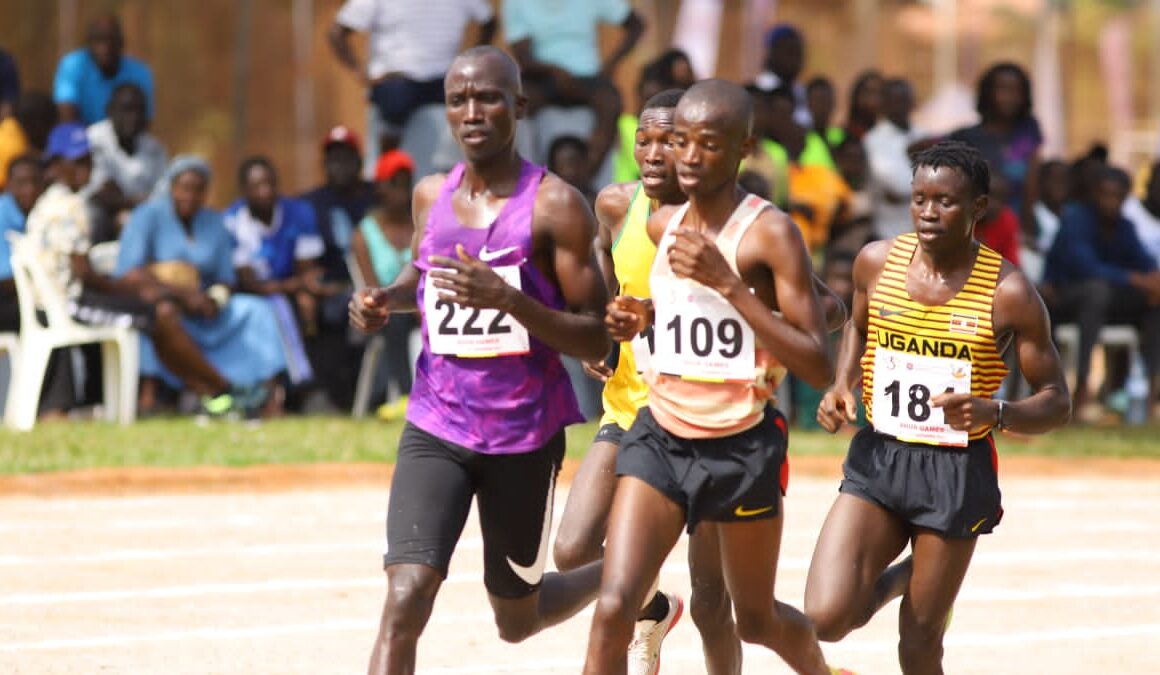 SPORTS: BSU's Akampa Seth (109) takes Gold medal in 10000m (25 laps) during the 19th Association of Uganda University Sports