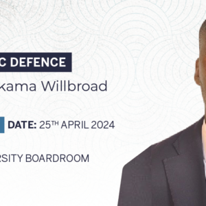 PhD Defense – Byamukama Willbroad