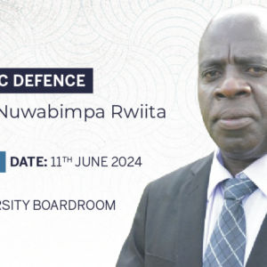PhD Defence – Milton Nuwabimpa Rwiita