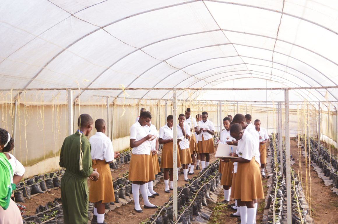 St. Catherine Girls Secondary School Visits BSU Agricultural Farm