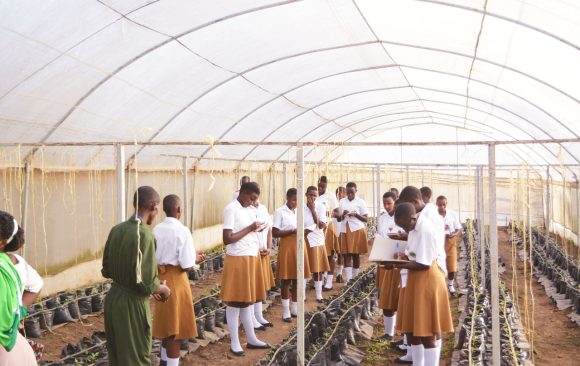 St. Catherine Girls Secondary School Visits BSU Agricultural Farm