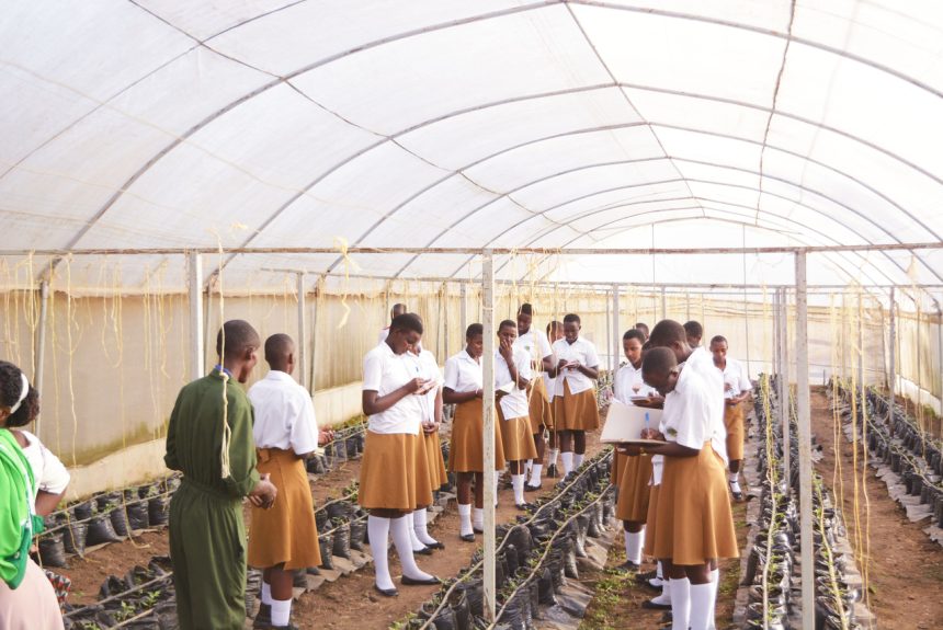 St. Catherine Girls Secondary School Visits BSU Agricultural Farm