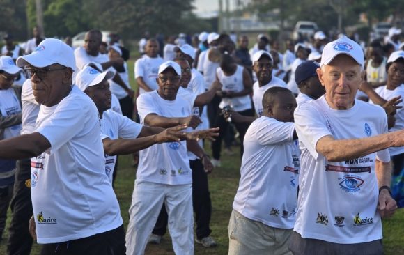 BSU Joins Ankole Diocese to Celebrate Dr. Keith Waddell at 90 through Eye Child Marathon